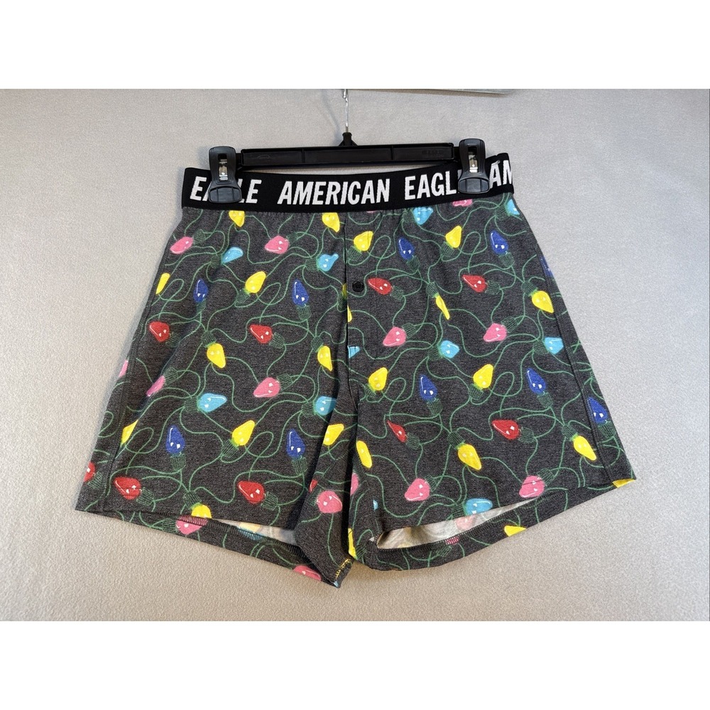 American‎ Eagle Men's Boxer Briefs,  XS, Christmas Lights